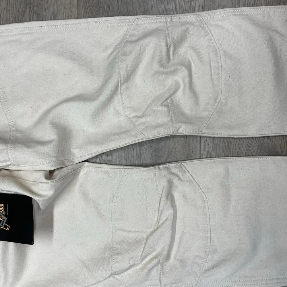NWT G-Star Raw Elwood 5620 Jean Pants Moto Off White Men Sz 31x32 Duckman